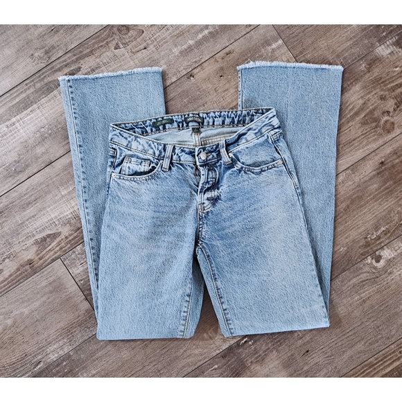 wild fable Denim - WILD FABLE Low Rise Boot Cut Light Acid Wash Jeans Size 2